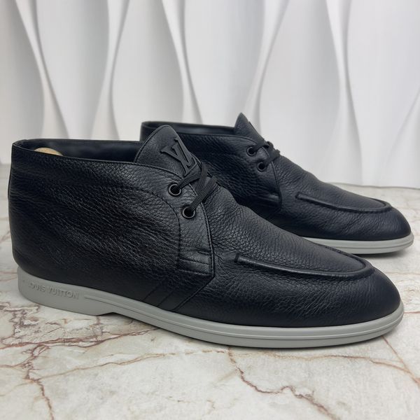 Estate Desert Boots Black Grain Leather