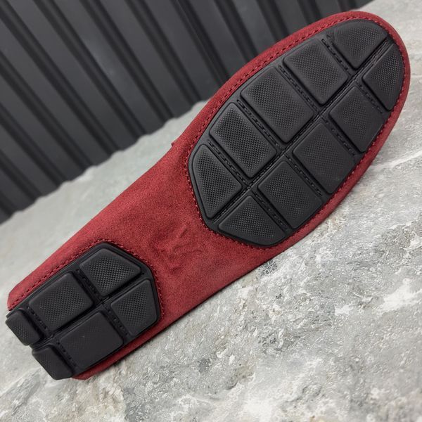 Racetrack Driving Moccasin Red Suede