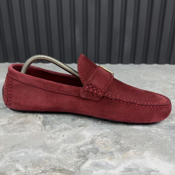 Racetrack Driving Moccasin Red Suede