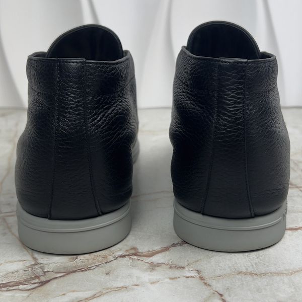 Estate Desert Boots Black Grain Leather