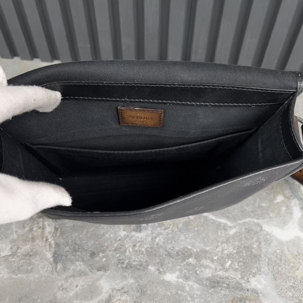 PM Flaneur Crossbody Messenger Leather Signature Canvas With Handmade Keyholder