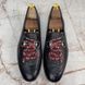 Brixton Horsebit Kingsnake Loafers Black Leather