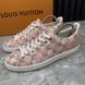 Frontrow Sneakers Damier Azur Tahitienne Bora Bora Canvas Rose Ballerine