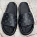 Waterfront Mule Monogram Slide Black