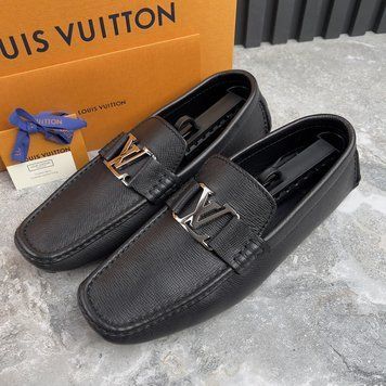 Monte Carlo LV Moccasins Gray Taiga Leather