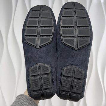 Louis Vuitton Racetrack Driving Moccasin Navy Blue Suede