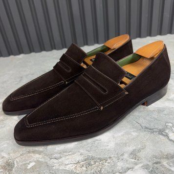 BERLUTI Andy Suede Brown Loafers