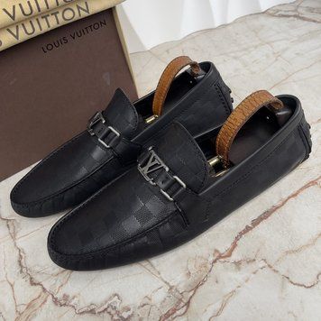 Hockenheim Moccasins Damier Infini Black Leather