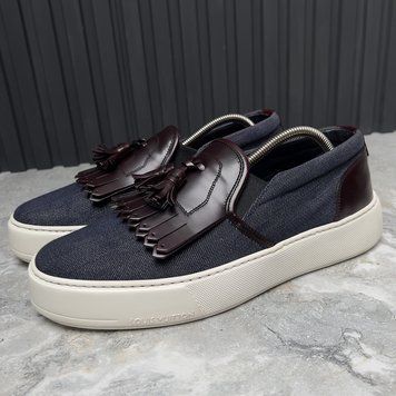 Slipon Tasseled Blue Denim