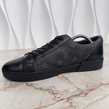 Match Up Monogram Eclipse кросівки чорні із канви 3529 фото
