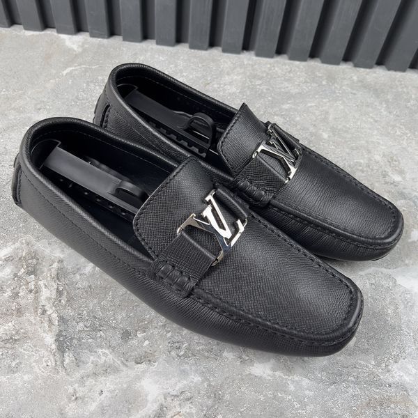 Monte Carlo LV Moccasins Gray Taiga Leather