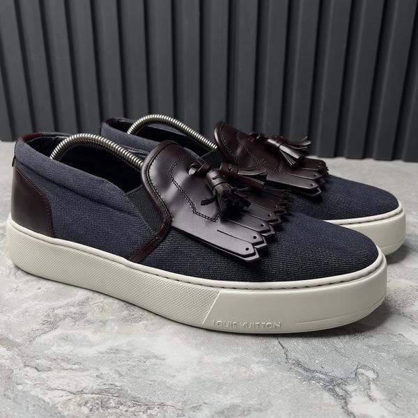 Slipon Tasseled Blue Denim