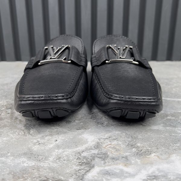Monte Carlo LV Moccasins Gray Taiga Leather