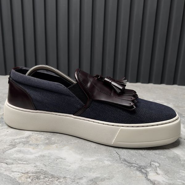 Slipon Tasseled Blue Denim