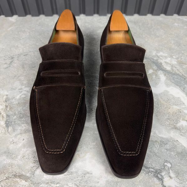 BERLUTI Andy Suede Brown Loafers