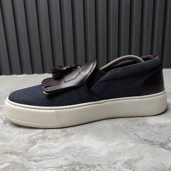 Slipon Tasseled Blue Denim