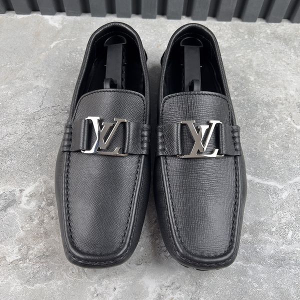 Monte Carlo LV Moccasins Gray Taiga Leather