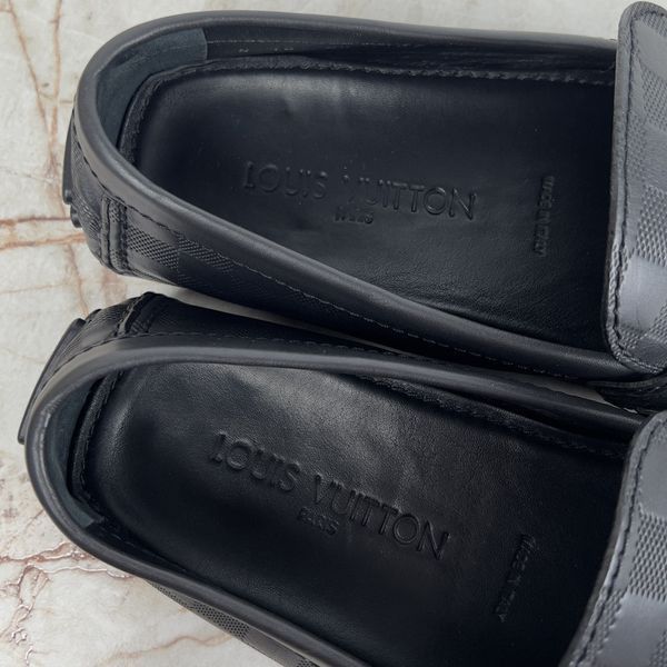 Hockenheim Moccasins Damier Infini Black Leather