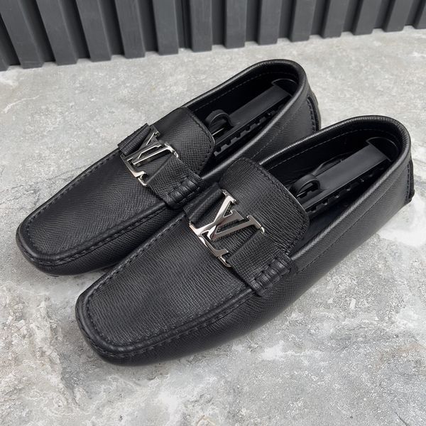 Monte Carlo LV Moccasins Gray Taiga Leather