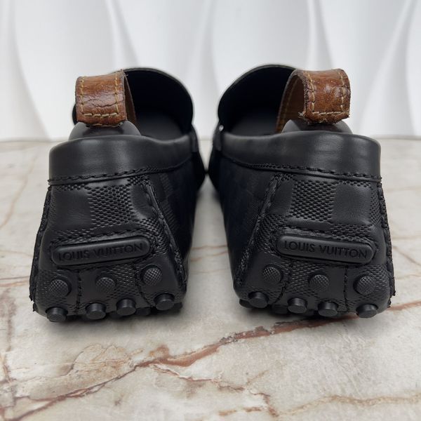 Hockenheim Moccasins Damier Infini Black Leather