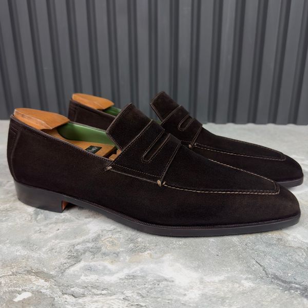 BERLUTI Andy Suede Brown Loafers
