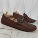 Web Horsebit Driving Moccasin Brown Grain Leather
