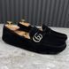Marmont Double GG Driving Moccasin Black Suede