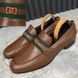 Ha Ha Ha Interlocking G Loafers Brown Leather