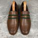 Ha Ha Ha Interlocking G Loafers Brown Leather