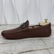 Web Horsebit Driving Moccasin Brown Grain Leather