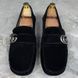 Marmont Double GG Driving Moccasin Black Suede