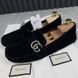 Marmont Double GG Driving Moccasin Black Suede