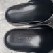 River Horsebit Bees Stars Embroidered Mules Black Leather