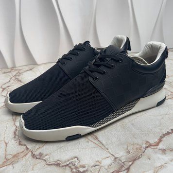 Fastlane Damier кросівки чорні із сітки 3426 фото