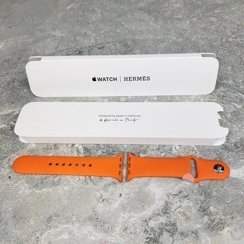 Apple Watch Hermes Sport Orange Silicone 41 mm