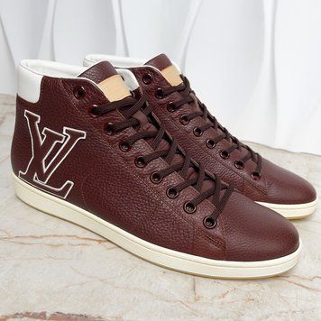 Surfside Logo Sneakers Graine Brown Leather