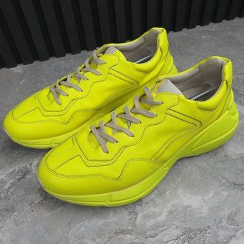 Rhyton Sneakers Yellow Neon Leather