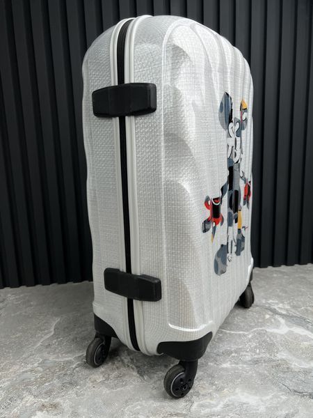 Cosmoline Disney Limited Edition Mickey Mouse Luggage Trolley 4-wheels Curv Spinner 55/21