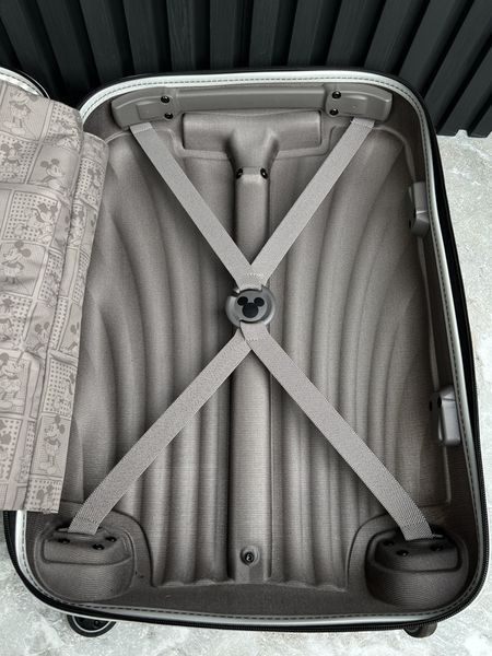Cosmoline Disney Limited Edition Mickey Mouse Luggage Trolley 4-wheels Curv Spinner 55/21