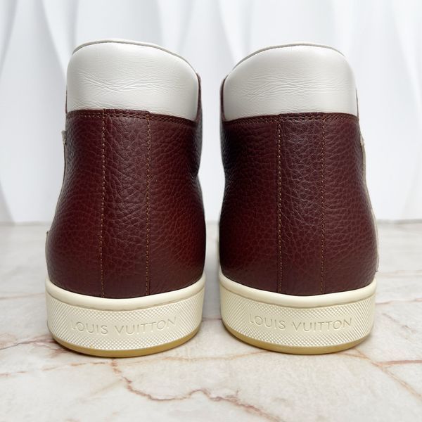 Surfside Logo Sneakers Graine Brown Leather