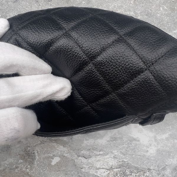 Uniform Belt Bag Black Matelasse Lambskin Caviar