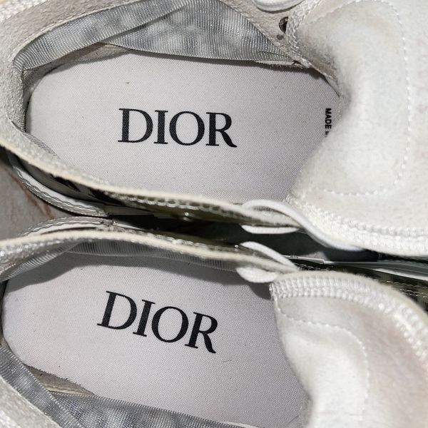 Dior B 23 Oblique кросівки високі білі 2668 фото