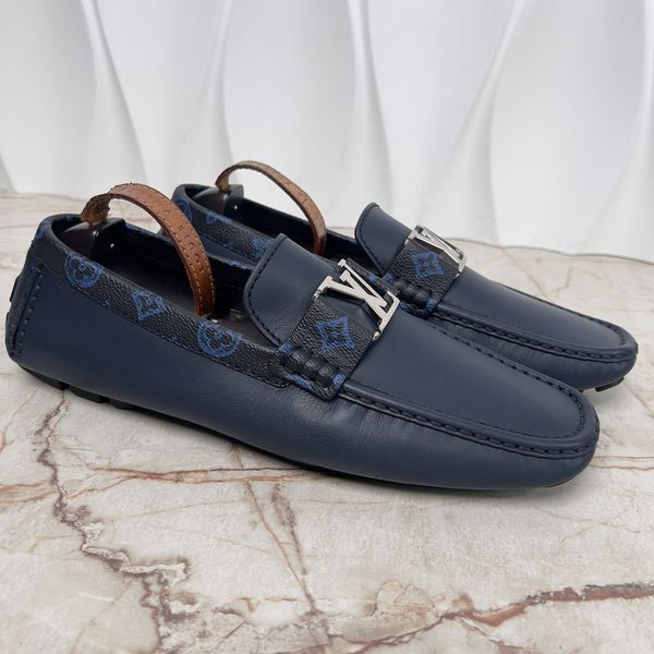 Monte Carlo Moccasin Monogram Blue