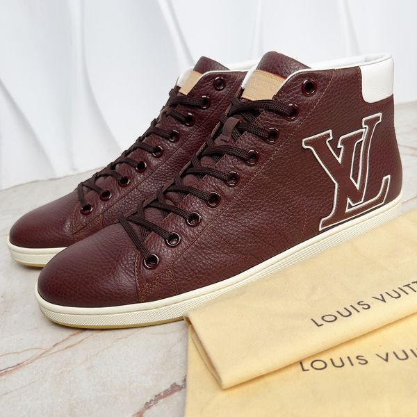 Surfside Logo Sneakers Graine Brown Leather