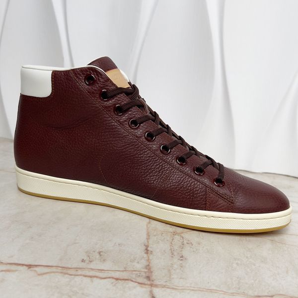 Surfside Logo Sneakers Graine Brown Leather