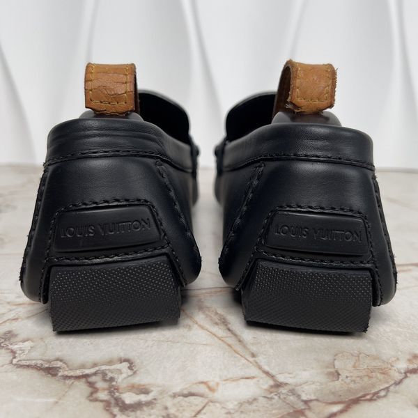 Monte Carlo Moccasins Black Leather