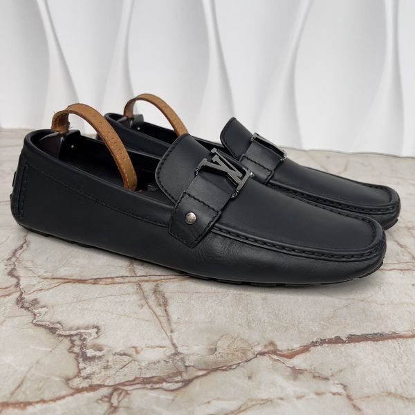Monte Carlo Moccasins Black Leather