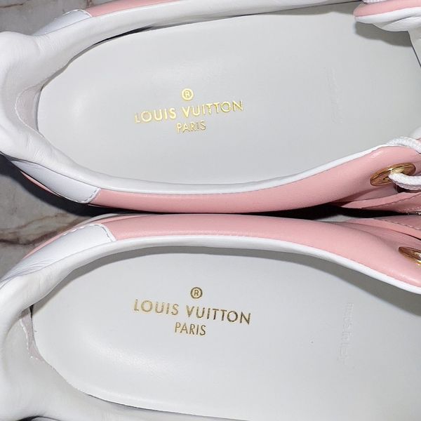 Frontrow Logo Strap Sneakers Pink Leather