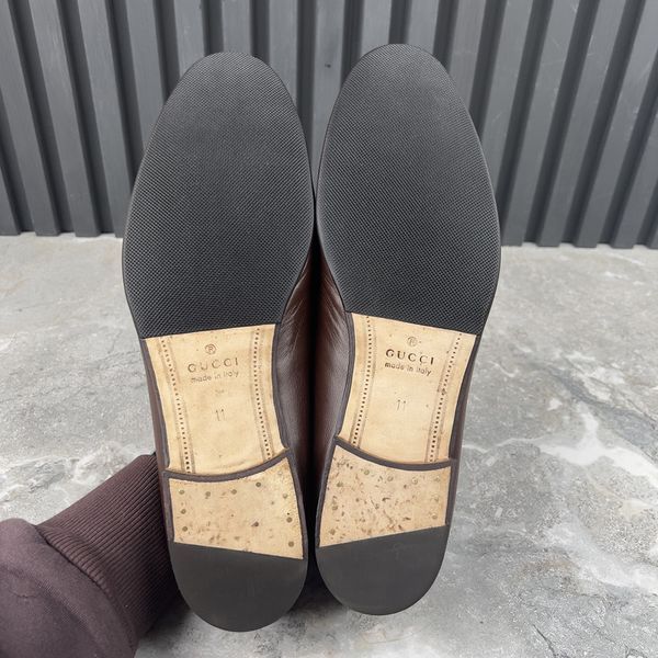 Jordaan Horsebit Web Loafers Brown Leather