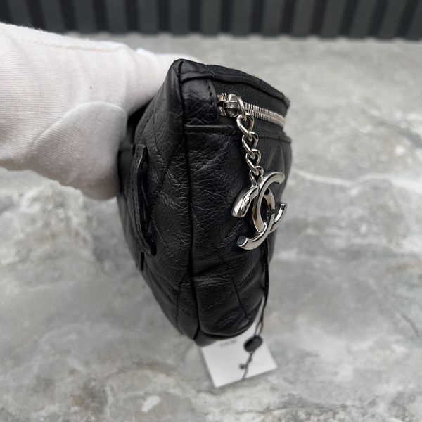 Uniform Belt Bag Black Matelasse Lambskin Caviar